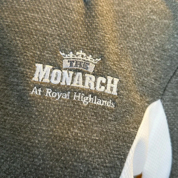 Ladies Nike Golf Track Jacket in Heathered Grey and White - Picture 7 of 7